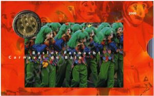 Various Francs (Mint set 2000 - Basler Fasnacht)