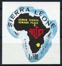 Stamp: Rhodesia (Sierra Leone(International Year for Human Rights) Mi ...