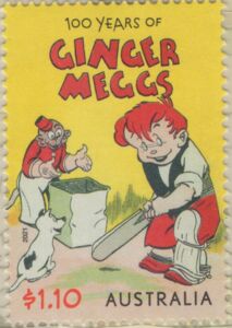 Ginger Meggs Playing Cricket (c.1921)