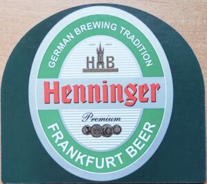 Drink Label: Henniger Frankfurt Beer (Henninger Bräu, Germany, Federal ...