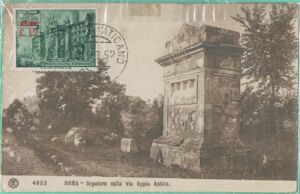 Rome. Sepolcro sulla via Appia antica
