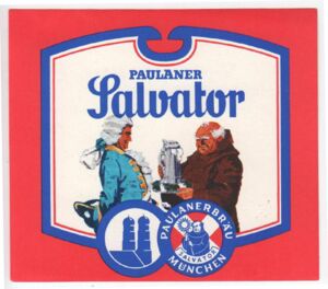 Drink Label: Paulaner München Salvator (Paulaner Brauerei GmbH & Co ...
