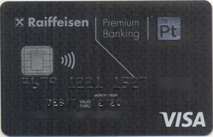 Vi0003 Bank Card: VISA Platinum (Raiffeisen Bank, SerbiaCol:RS-VI-0003