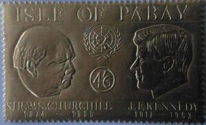 Winston Churchill and John F. Kennedy