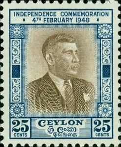 Stamp Don Stephen Senanayake (Ceylon) (Ceylon Independence) MiLK 255