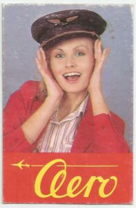 Pocket Calendar: Aero (Czechoslovakia(Women) Col:CS-1988-Woman-002