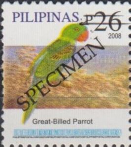 Stamp Greatbilled Parrot (Tanygnathus megalorynchos) (PhilippinesMi