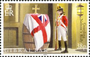 Soldier guarding Nelson's Body