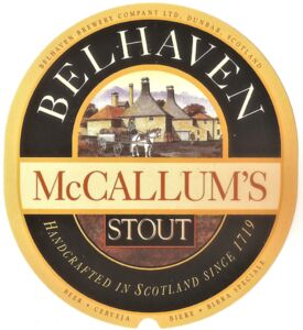 Drink Label: McCALLUM'S (Belhaven Brewery Co, Ltd, ScotlandCol:SQ-BEER ...