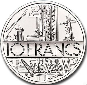 10 Francs (Piedfort - Platinum)