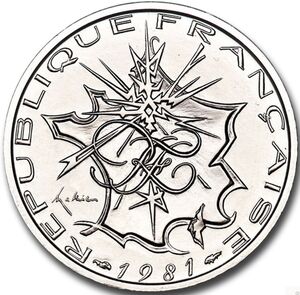 10 Francs (Piedfort - Platinum)
