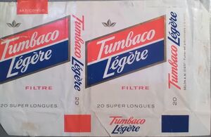 congo tobacco company Cigarette Pack: Tumbaco Légère (Congo, Republic (Brazzaville)Col:CG-CT-0001  🚬