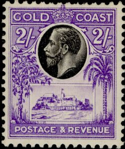 Selo: King George V and Christiansborg Castle (Costa Dourada(King ...