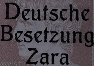 Italian Stamp Overprinted Deutsche Besetzung Zara
