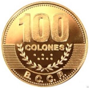 Moneda: 100 Colones (REPÚBLICA) (Costa Rica(1950~Today - Banco Central ...