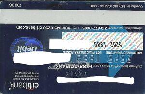 Debit Card › CITIbank Banking Card