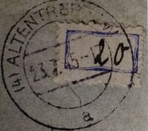 Labels as makeshift stamps