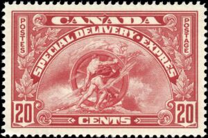 Stamp: 20 Cent Special Delivery (Canada(1935 Special Delivery Issue) Mi