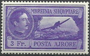 King Zog and Airplane over Tirana