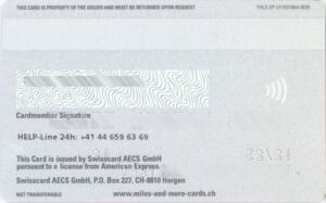 Swiss Airplane Miles and More