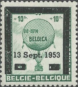 Balloons with overprint "13 Sept. 1953" in black