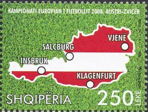 Map and Flag of Austria