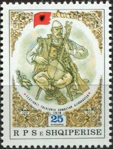 Highlander playing Albanian traditional "Lahuta"