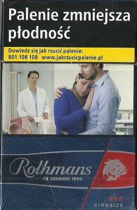 Cigarette Pack: Rothmans Red Kingsize (PolandCol:PL-CT-0455