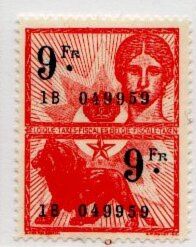 Face figure and standing lion