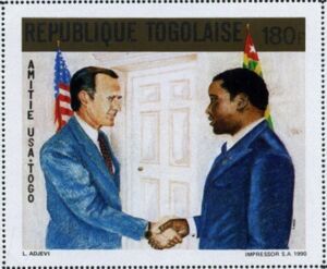 Pres. Bush, Pres. Eyadema