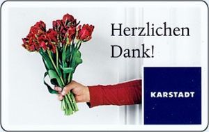 Geschenkkarte: Herzlichen Dank (Bouquet) (PIN not covered) (Karstadt, Deutschland ...