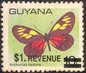 $1 Revenue on 10c Butterfly