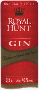 Drink Label: Royal Hunt (Minskiy Zavod Vinogradnih Vin ZAO, BelarusCol ...