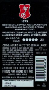 Drink Label: Beck's (Ambev SA, BrazilCol:BR-BEER-000836