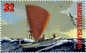Tongiaki voyaging canoe, Tonga.