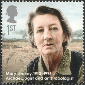 Stamp: Mary Leakey - Archaeologist & Anthropologist (United Kingdom of