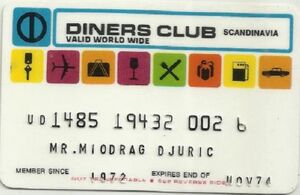 Bank Card: Diners Club (Diners Club Scandinavia A/S, DenmarkCol:DK-DC-0004