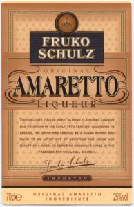 Etiqueta de bebida: Fruko Schulz - Amaretto (Fruko-Schulz, República ...