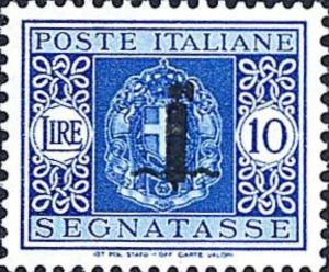 Savoy Coat of Arms - Overprinted with Fasces