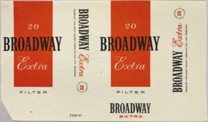 Cigarette Pack: Broadway Extra (Trinidad and TobagoCol:TT-CT-0004 🚬