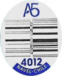 Fruit Sticker: A5 #4012 (ChileCol:CL-FR-00253