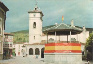 Postcard 1 Ramales de la Victoria. Iglesia de San Pedro en Plaza