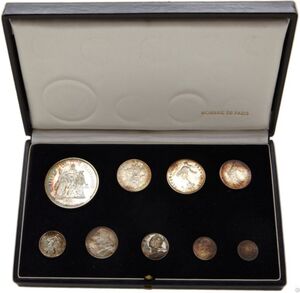 5 Centimes (Piedfort - Silver)