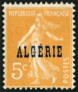 Type Semeuse - overprinted "ALGERIE"