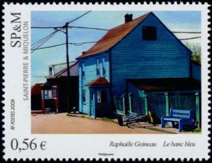 The Bench Blue by Raphaele Goineau