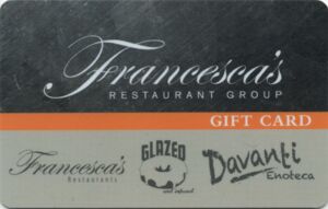 Gift Card: Francesca's Restaurant Group Orange (Francesca's, United ...