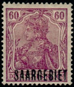 Germania, overprinted SAARGEBIET