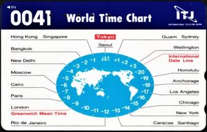 Phonecard: HAWAII World Time Chart 0041 - Seoul - HONOLULU (NTT, Japan ...