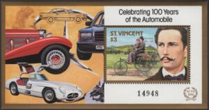 Carl Benz and 1886 Benz 3-Wheeler