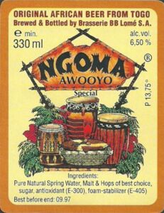 Drink Label: Ngoma Awooyo (Brasserie BB Lome, TogoCol:TG-BEER-000003